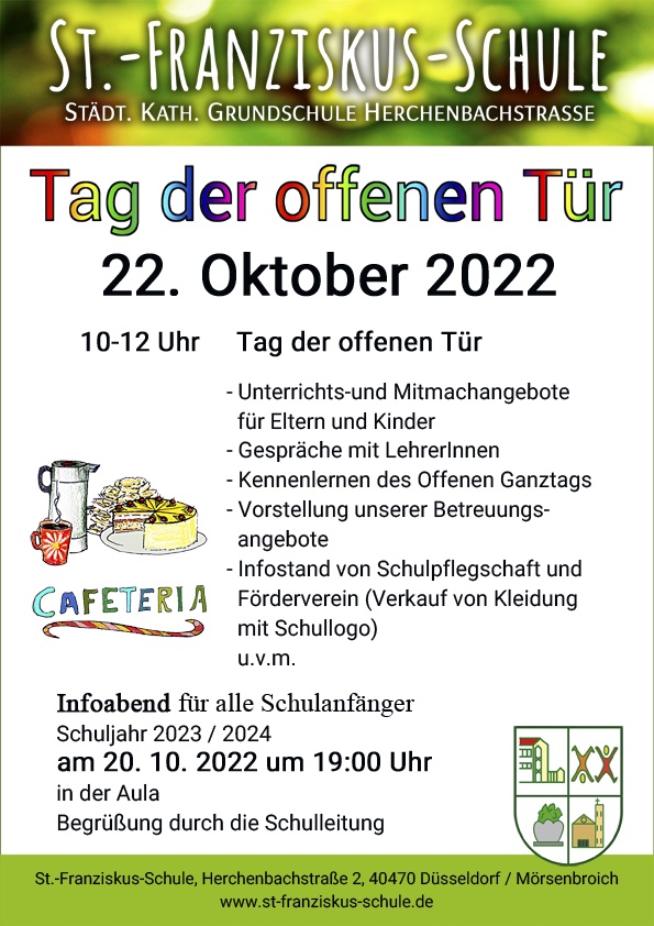 Tag Der Offenen T R St Franziskus Schule